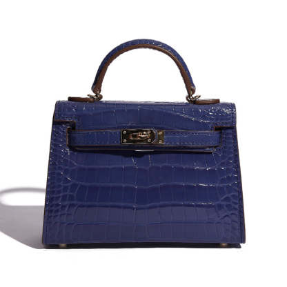 High-quality crocodile pattern Kelly bag second generation mini handbag  messenger Handbags | Mix Mix Style [Hot Seller]-Mix MIx Style