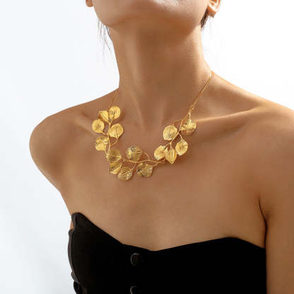 Leaf Necklace 18k Gold Jewelry Mix Mix Style [Hot Seller]-Mix MIx Style