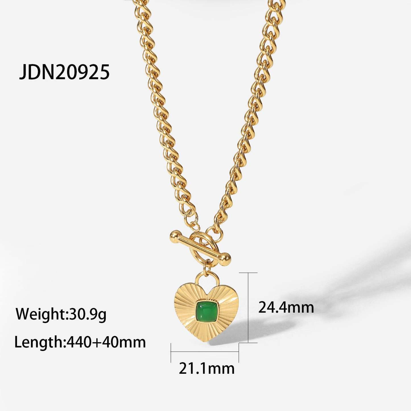 Retro Classic Green Radiant Diamond Pendant Luxury 18k Gold Plated Necklace Earring Bracelet Jewelry Set | Mix Mix Style-Mix MIx Style