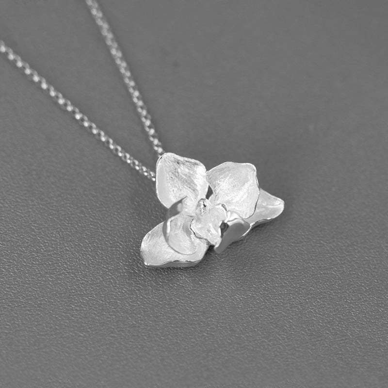 Flower Petals Vintage Pendant Luxury 18k White/Vermeil Gold Plated Necklace Jewelry | Mix Mix Style-Mix MIx Style