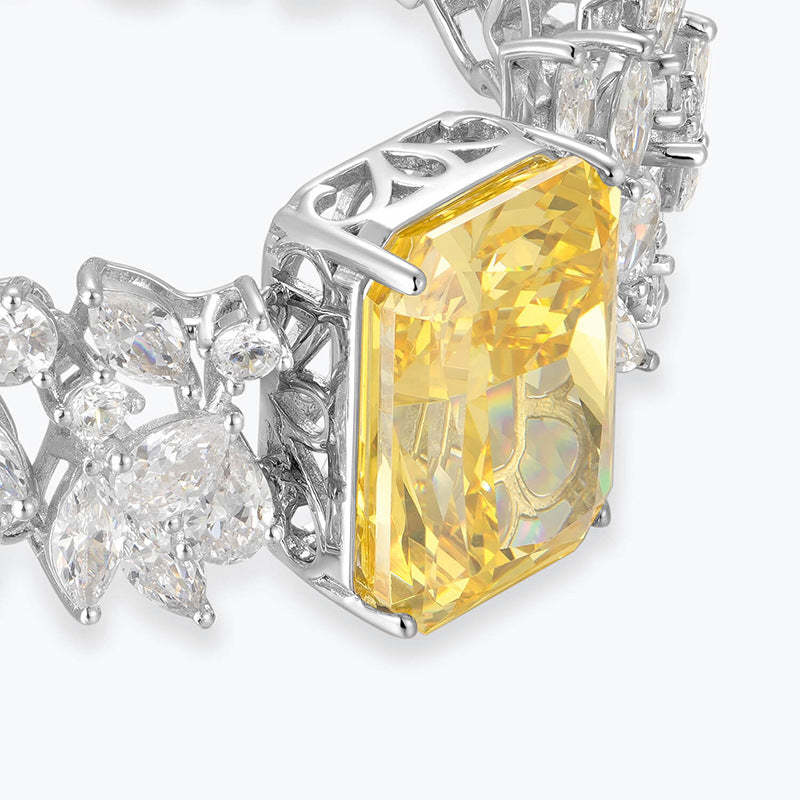 GAO quality imported zircon hand-set craftsmanship sterling silver 925 platinum plated bracelet 2 years warranty Douyin hot selling women's-Mix MIx Style