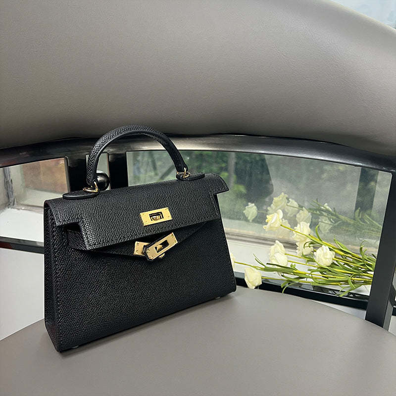 The second generation of Kelly bag women's mini leather bag  handbag high-quality messenger bag | Mix Mix Style [Hot Seller]-Mix MIx Style