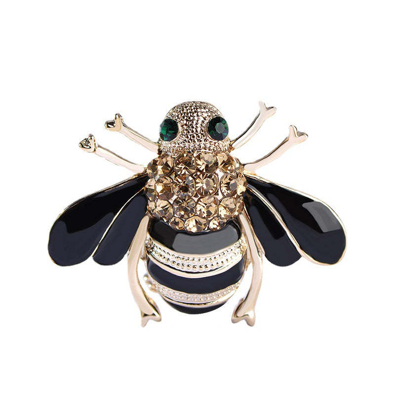 Cross-border hot-selling brooch, corsage, cute, fashionable and exquisite, dripping oil bee corsage, pin, clothing accessories-Mix MIx Style