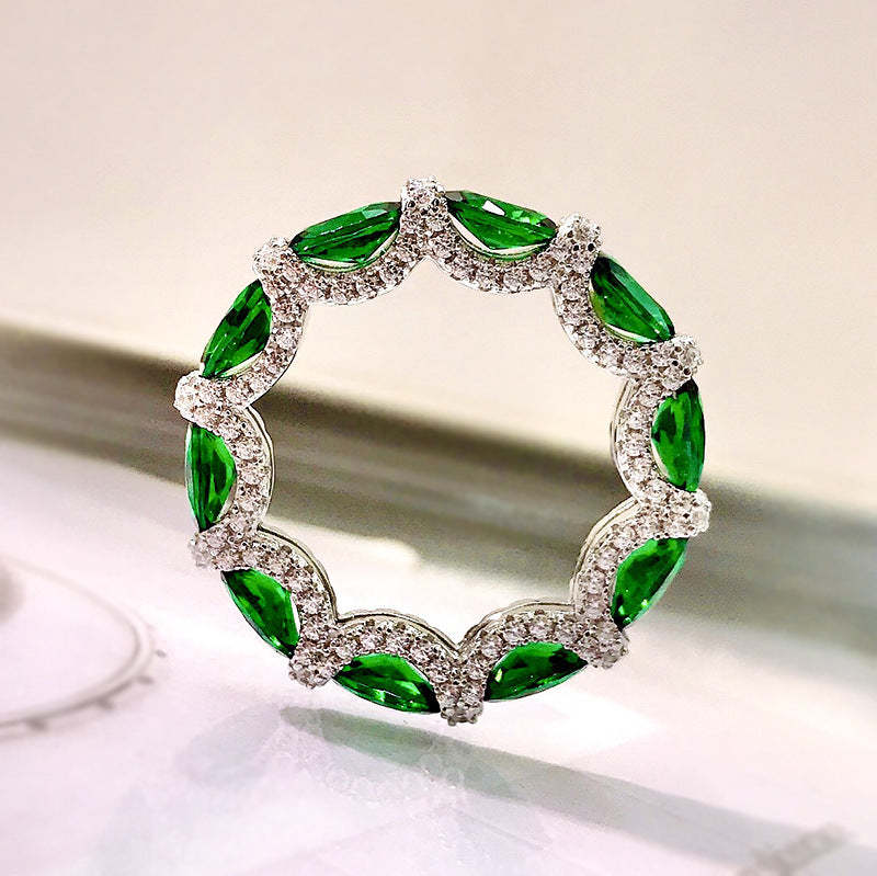 Vibrant Blue Vintage Pendant Oval Cut Diamonds Luxury 18k Gold Plated For Necklace Jewelry | Mix Mix Style-Mix MIx Style