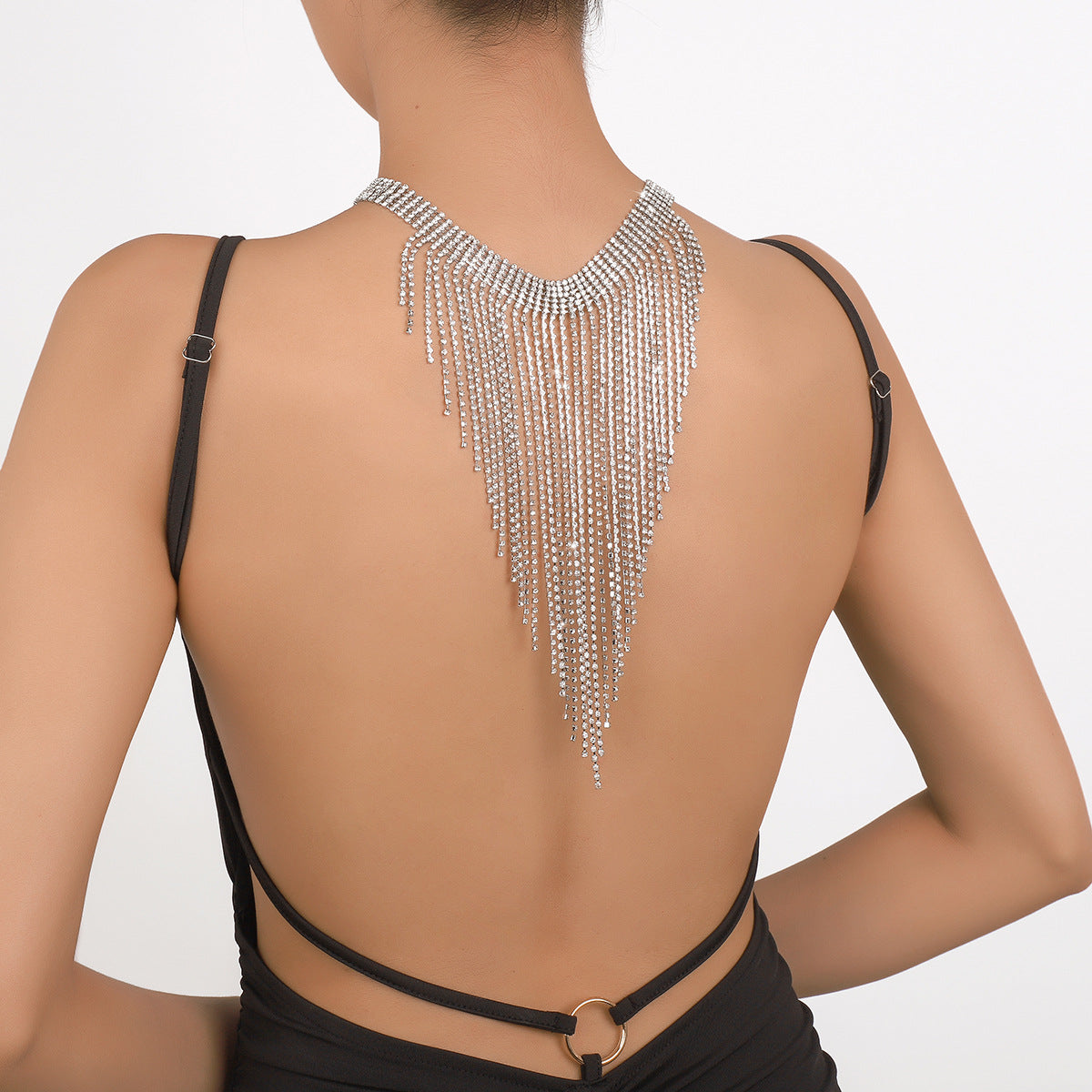 Tassel Retro Classic Curtain Diamonds Luxury Elegant 18k Vermeil Gold Plated Necklace Jewelry | Mix Mix Style-Mix MIx Style