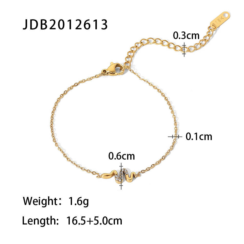 Moissanite Diamonds 18K Gold Plated and Silver Chain Bracelet | Mix Mix Style [Hot Seller]-Mix MIx Style