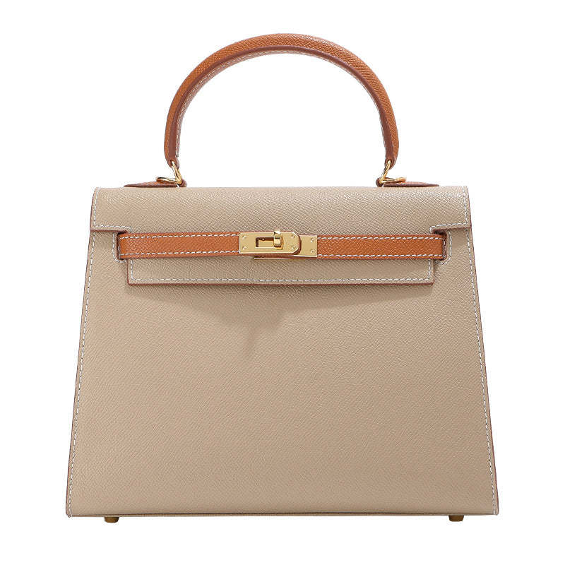 High-quality palm pattern Kelly bag genuine leather women's b new handbag one shoulder messenger-Mix MIx Style