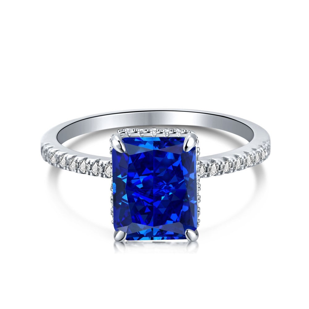 Moissanite Jewelry 18k White Gold Plated Moissanite Ring-Mix MIx Style