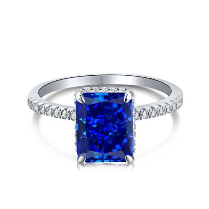 Moissanite Jewelry 18k White Gold Plated Moissanite Ring-Mix MIx Style