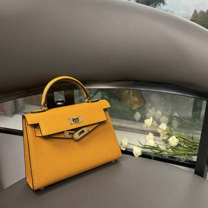 The second generation of Kelly bag women's mini leather bag  handbag high-quality messenger bag | Mix Mix Style [Hot Seller]-Mix MIx Style