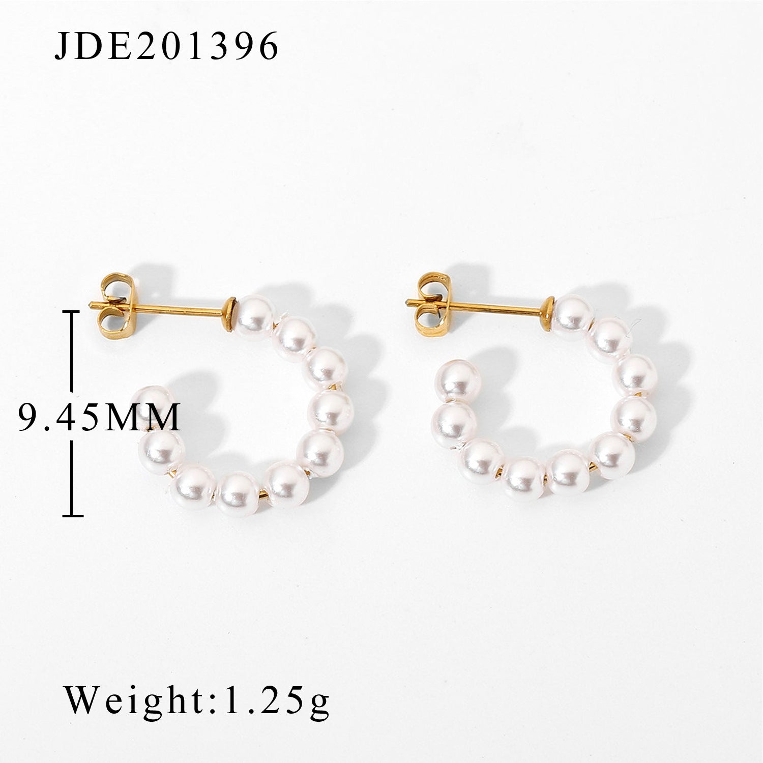 Classic Akoya Pearls Elegant 18k Vermeil Gold Plated Vintage Retro Hoop Earrings | Mix Mix Style-Mix MIx Style