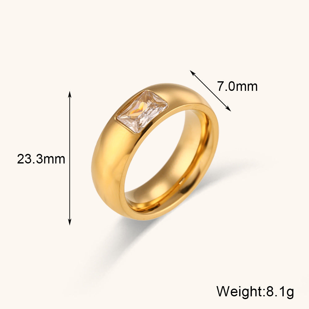 Antique Differents Styles Retro Thick White Diamonds Elegant Luxury 18k Vermeil Gold Plated Ring Jewelry | Mix Mix Style-Mix MIx Style