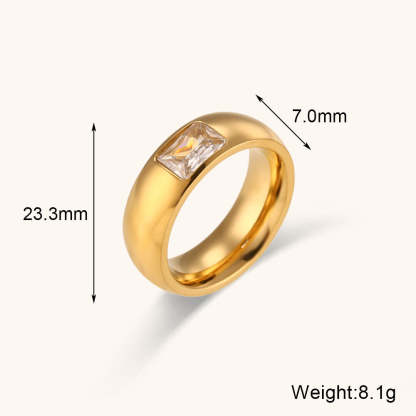 Antique Differents Styles Retro Thick White Diamonds Elegant Luxury 18k Vermeil Gold Plated Ring Jewelry | Mix Mix Style-Mix MIx Style