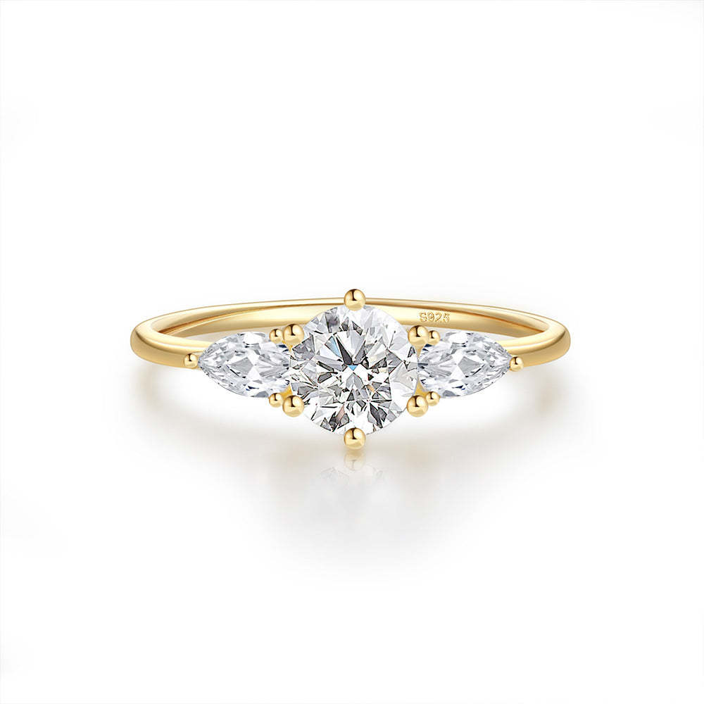 S925 Sterling Silver Luxury Square Moissanite Diamond Ring | Mix Mix Style-Mix MIx Style