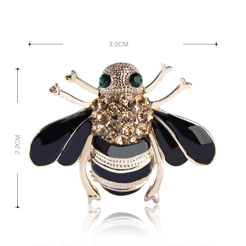 Cross-border hot-selling brooch, corsage, cute, fashionable and exquisite, dripping oil bee corsage, pin, clothing accessories-Mix MIx Style