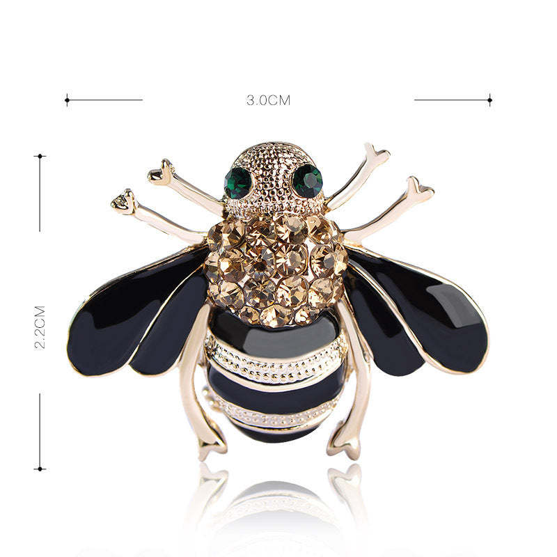 Cross-border hot-selling brooch, corsage, cute, fashionable and exquisite, dripping oil bee corsage, pin, clothing accessories-Mix MIx Style