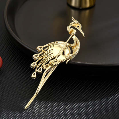 New style new Chinese style elegant temperament smart elegant crane high-end freshwater pearl coat brooch accessories-Mix MIx Style