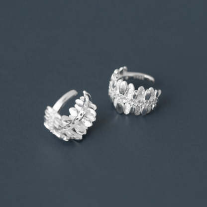 Looking for Jinghu sterling silver S925 to pay tribute to Dongshan Kaiyi's beautiful lake and tree shadows, light luxury French ear cuff earrings-Mix MIx Style