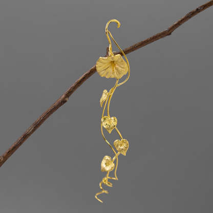 Looking for original Chaoyan sterling silver beautiful morning glory hand-bent vine brooch new Chinese style corsage-Mix MIx Style