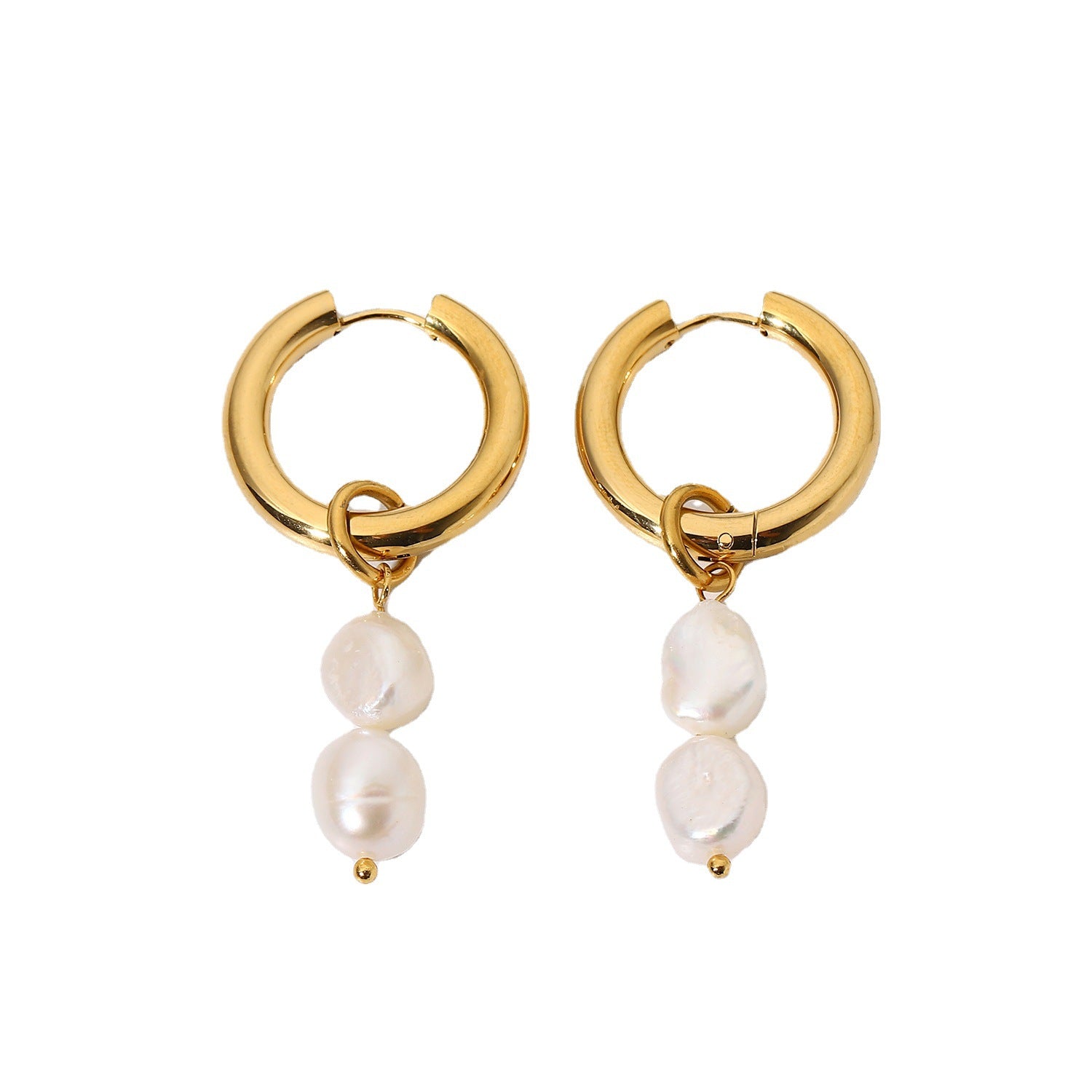 Minimalist Akoya Pearl Elegant 18k Vermeil Gold Plated Vintage Retro Drop Earrings | Mix Mix Style-Mix MIx Style
