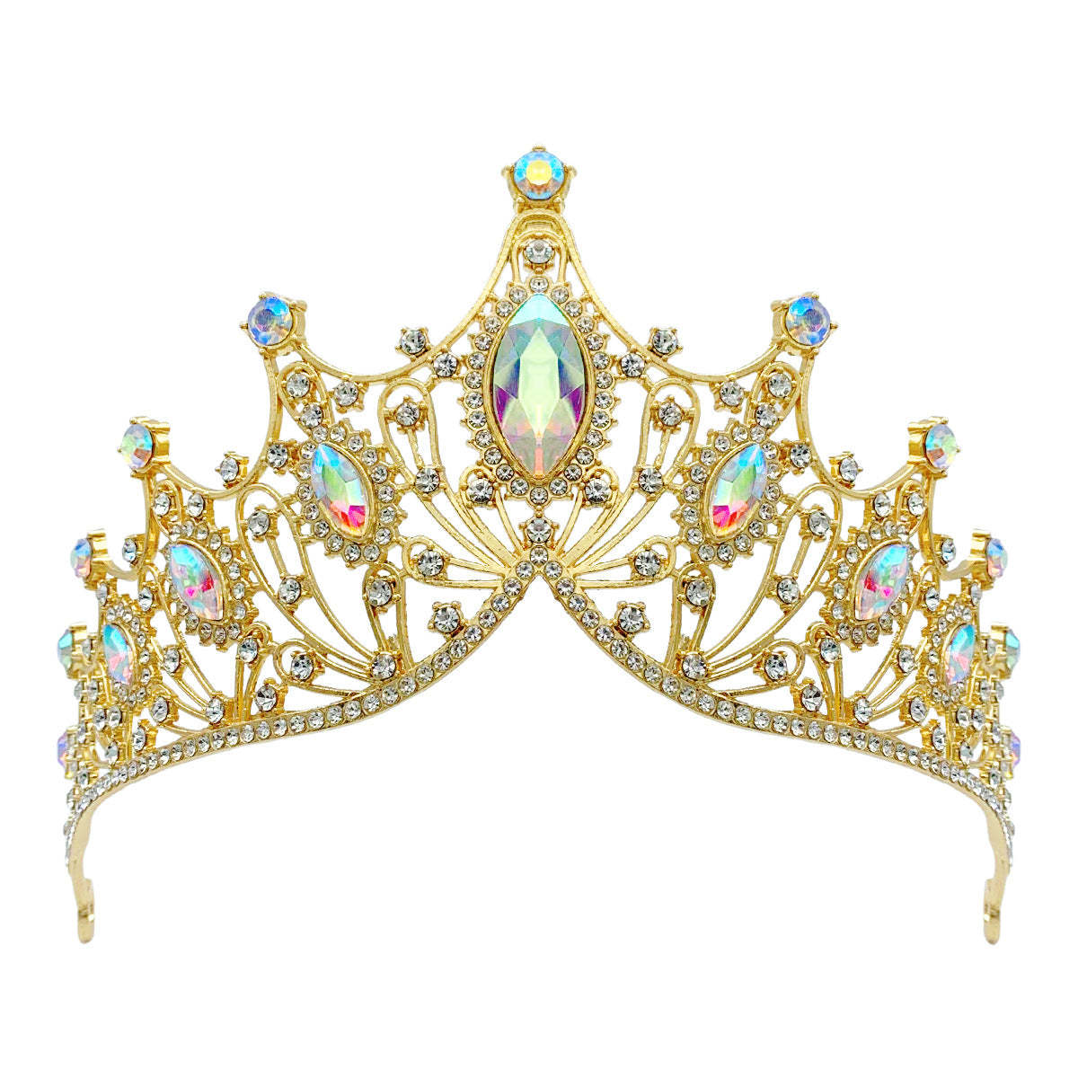 Red - Blue - Green Colorful Moissanite Diamonds 18k White/Vermeil Gold