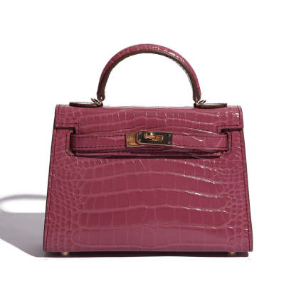 High-quality crocodile pattern Kelly bag second generation mini handbag  messenger Handbags | Mix Mix Style [Hot Seller]-Mix MIx Style
