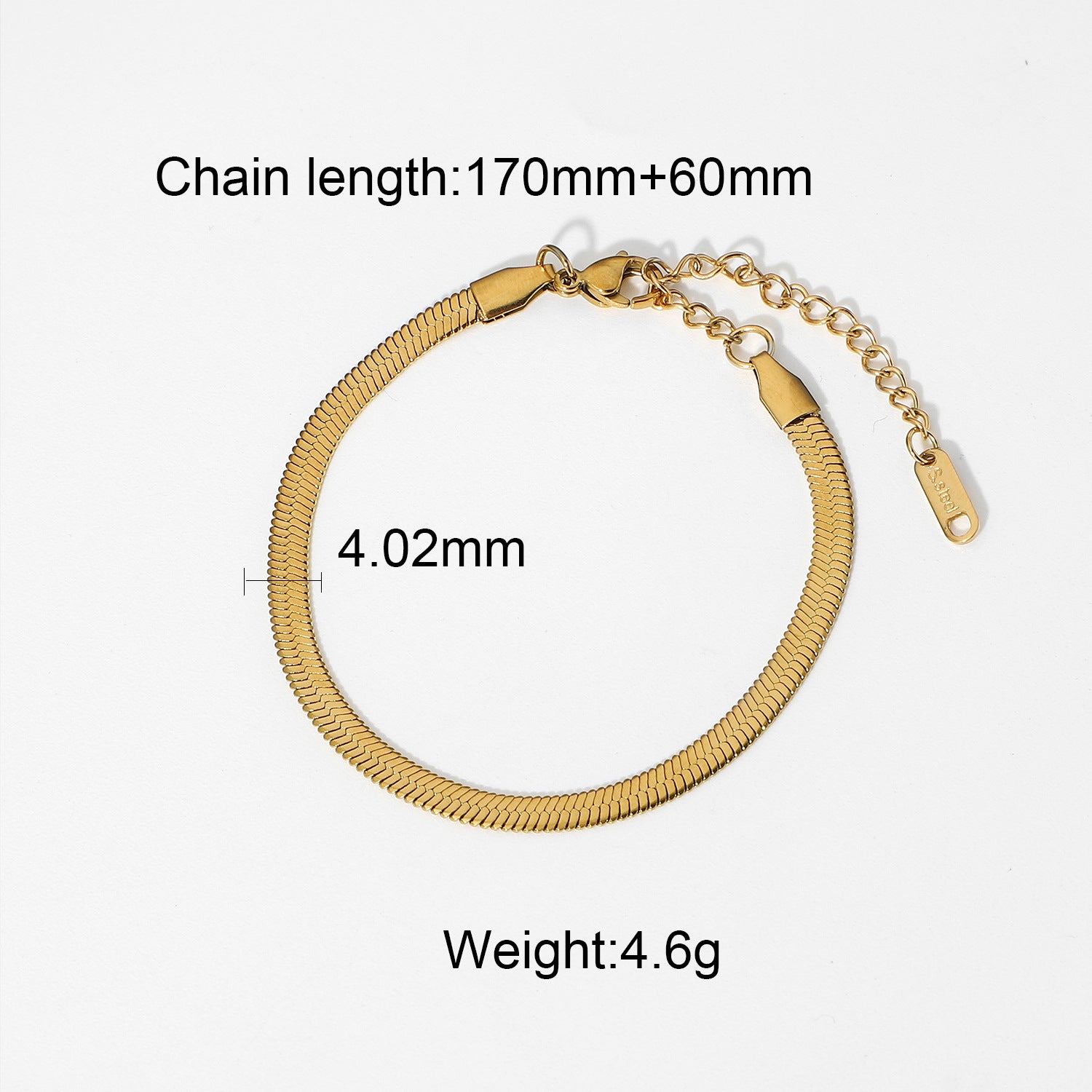 Classic Green Moissanite 18k Gold-plated Chain Bracelet | Mix Mix Style [Hot Seller]-Mix MIx Style
