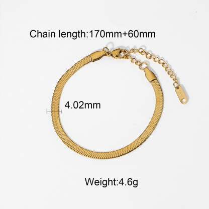Classic Green Moissanite 18k Gold-plated Chain Bracelet | Mix Mix Style [Hot Seller]-Mix MIx Style