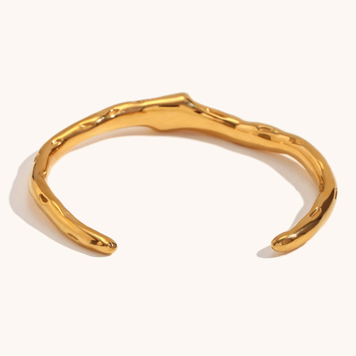 European and American cross-border hot selling open irregular rectangular zircon bracelet stainless steel plated 18K gold hand jewelry female-Mix MIx Style