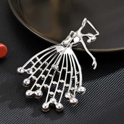 New design, elegant temperament, exquisite luxury, sweet and fresh dancer brooch, anti-exposure accessories, one piece dropshipping-Mix MIx Style