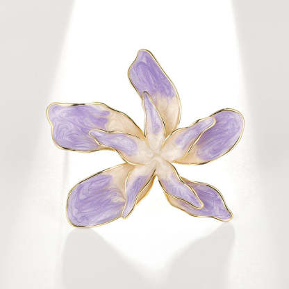 Xiliang Concubine Fashion Small Fresh Bauhinia Brooch Oil Painting Orchid Pin Shirt T-shirt Accessories Corsage-Mix MIx Style