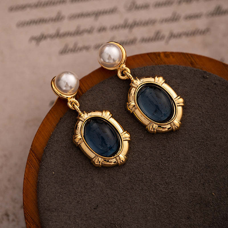 Retro Pearl Earrings for Women, Middle Ages, French Palace Fashion Earrings, New Light Luxurious Temperament and High-end Earrings-Mix MIx Style