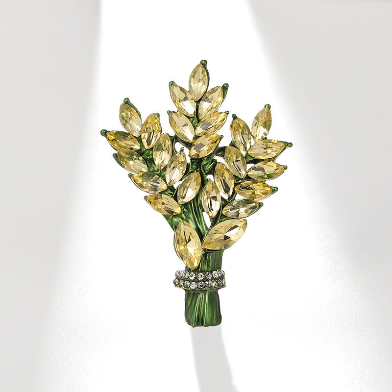 Xiliang Concubine Douyin live broadcast source lavender brooch purple crystal temperament accessories corsage gift pin-Mix MIx Style