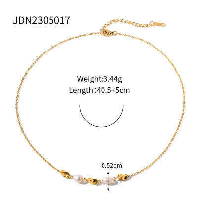 Retro 18K Gold Plated Chain Akoya Pearl Bracelet | Mix Mix Style [Hot Seller]-Mix MIx Style