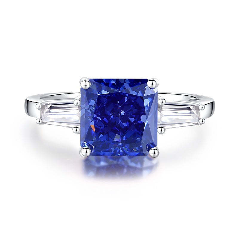 Blue - Pink - Yellow Solitarie Classic Timeless Cushion Cut Moissanite