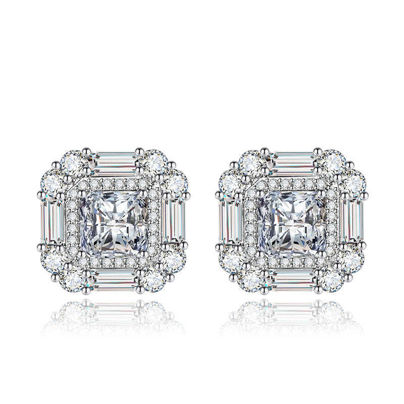 Red - Yellow - Pink Embellished Cushion Cut Moissanite Diamond Luxury 