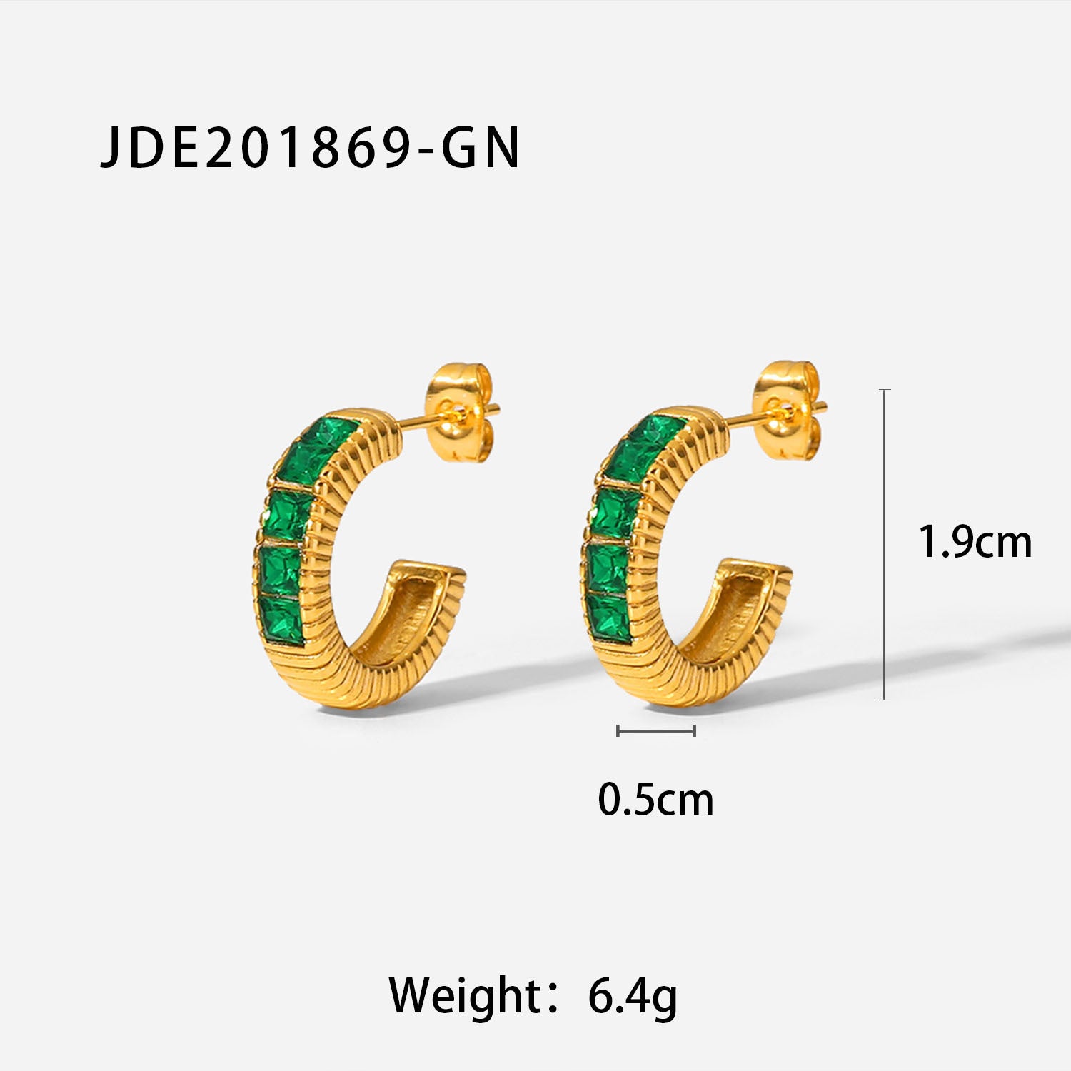 Retro Classic Green Radiant Diamond Pendant Luxury 18k Gold Plated Necklace Earring Bracelet Jewelry Set | Mix Mix Style-Mix MIx Style