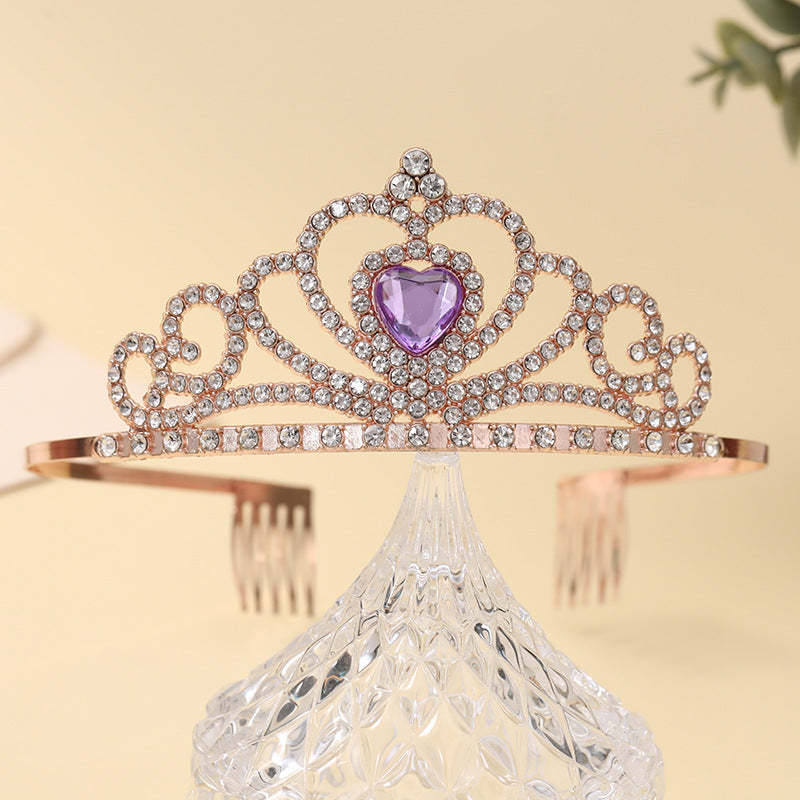 Pink - Blue - Purple Moissanite Diamonds 18k White/Rose Gold Plated Bi