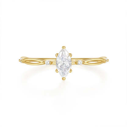 S925 Sterling Silver Luxury Square Moissanite Diamond Ring | Mix Mix Style-Mix MIx Style