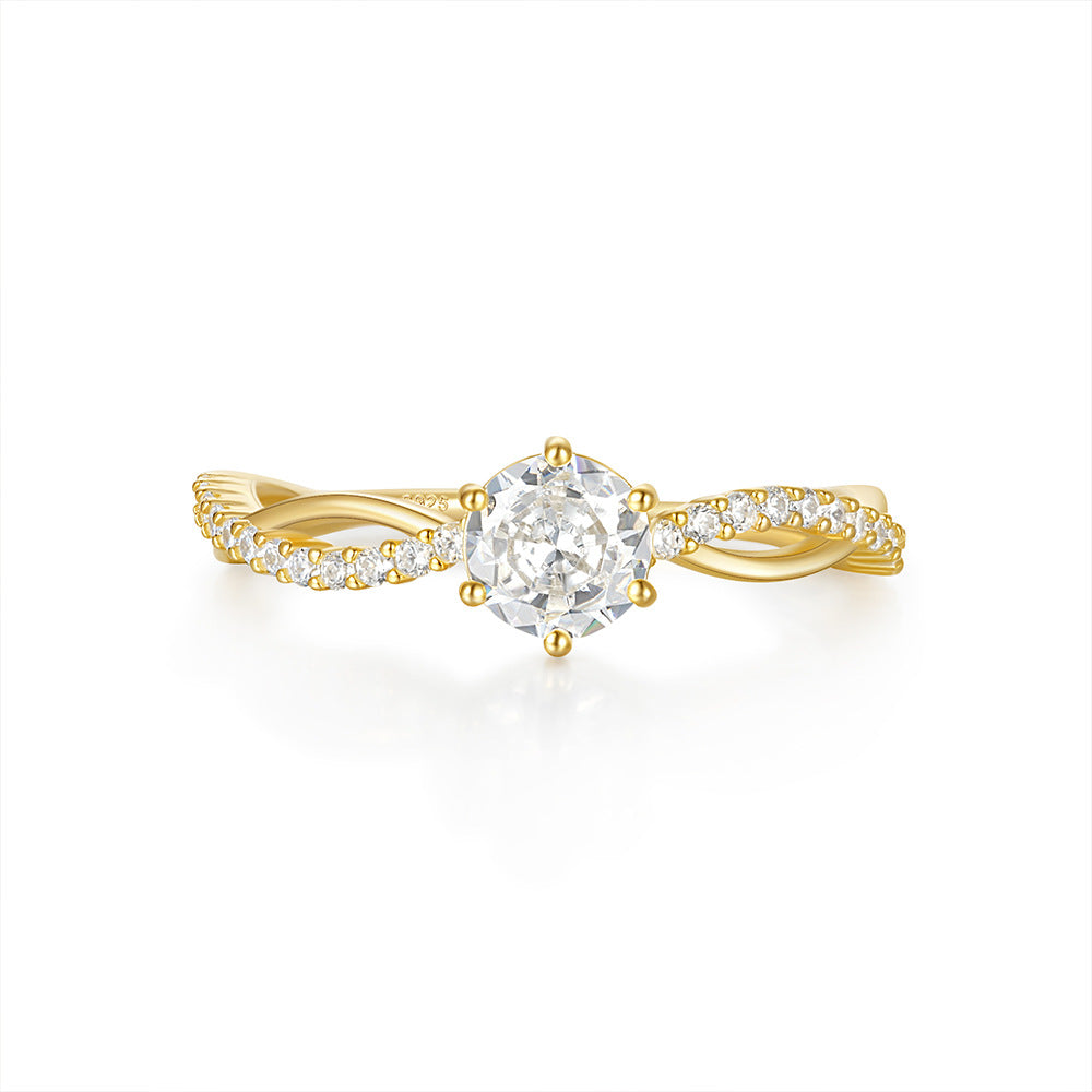 S925 Sterling Silver Luxury Square Moissanite Diamond Ring | Mix Mix Style-Mix MIx Style
