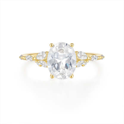 S925 Sterling Silver Luxury Square Moissanite Diamond Ring | Mix Mix Style-Mix MIx Style