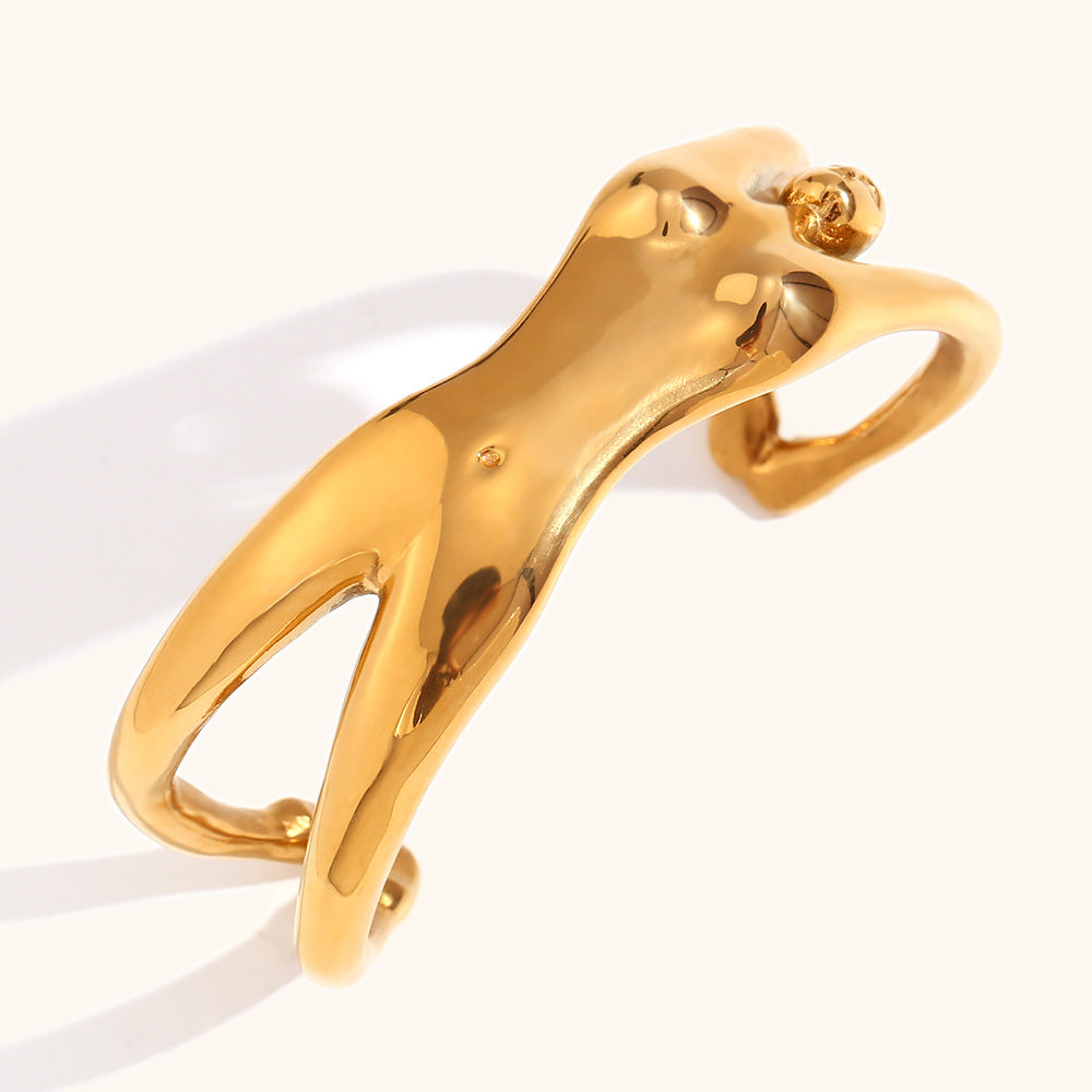 18k Gold Creative Female Body Opening Bracelet Vintage Jewelry-Mix MIx Style