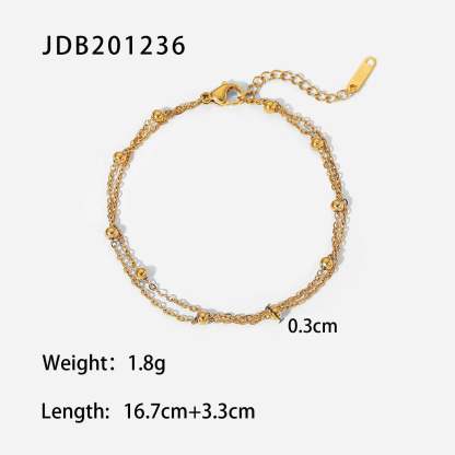 Classic Green Moissanite 18k Gold-plated Chain Bracelet | Mix Mix Style [Hot Seller]-Mix MIx Style