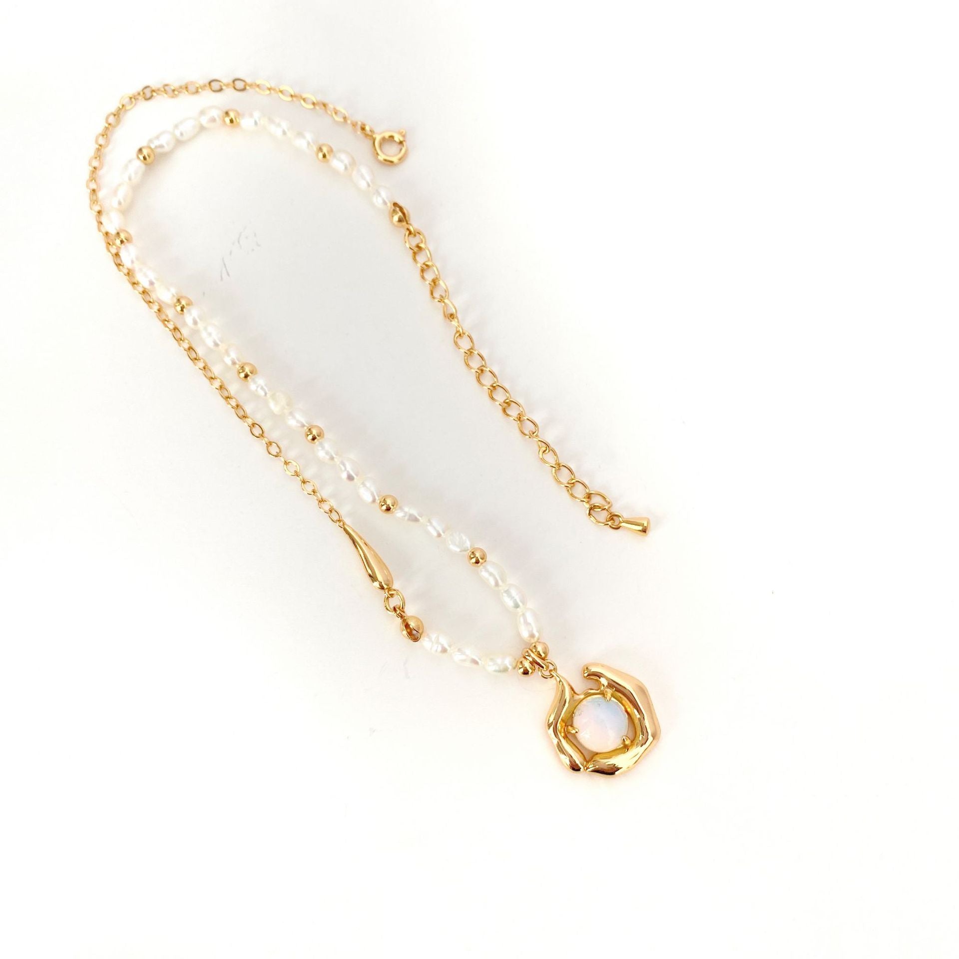 Akoya Pearl sterling silver necklace 925 silver women's necklace Vintage | Mix Mix Style [Hot Seller]-Mix MIx Style