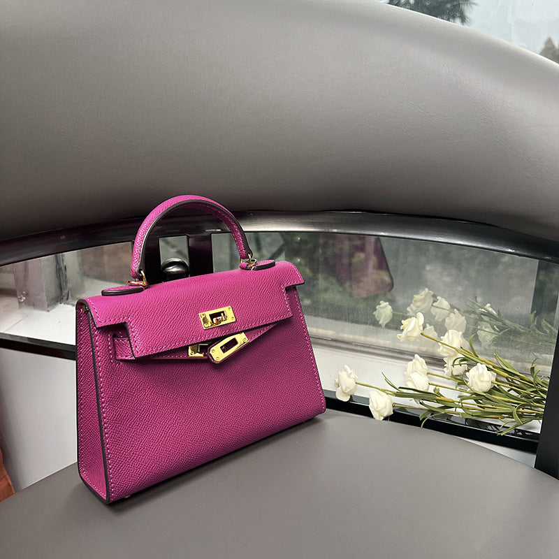 The second generation of Kelly bag women's mini leather bag  handbag high-quality messenger bag | Mix Mix Style [Hot Seller]-Mix MIx Style