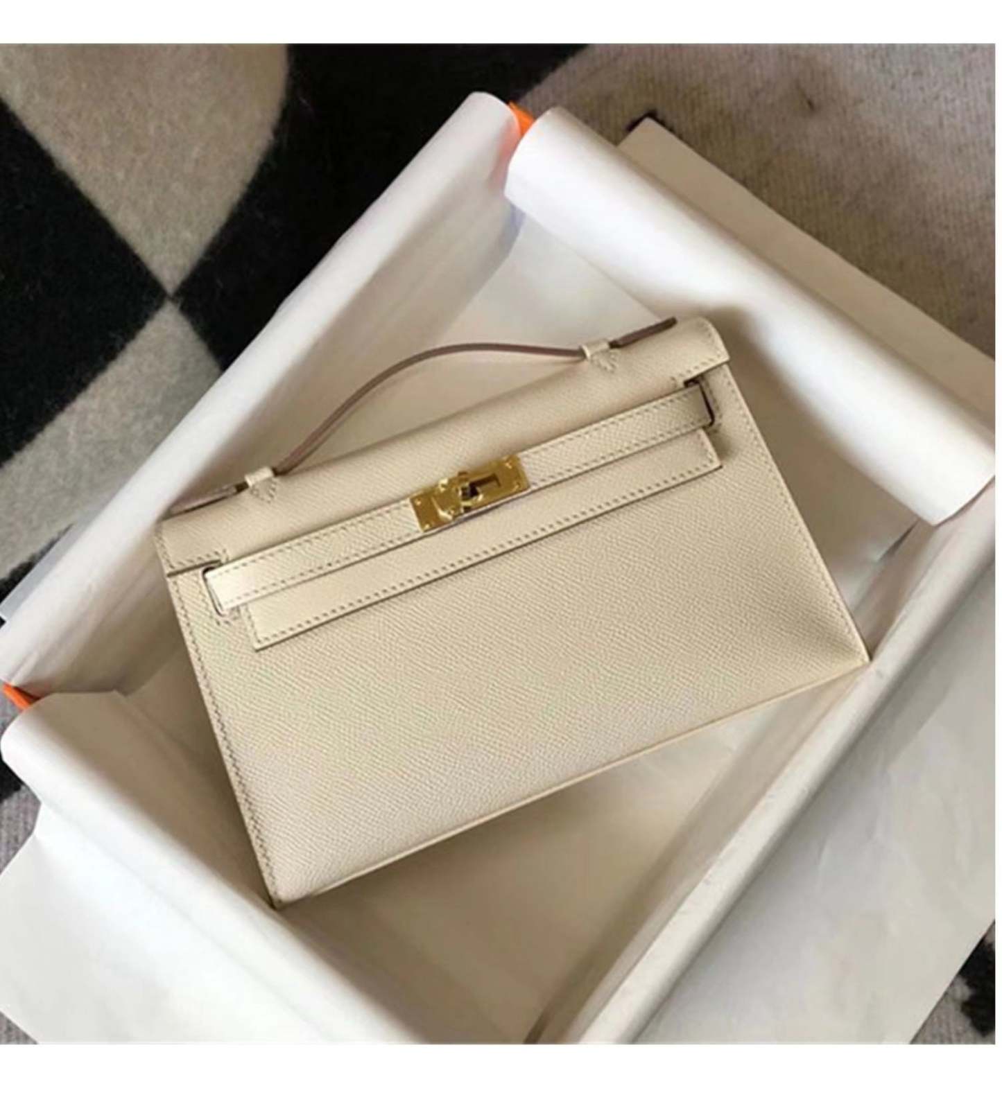 New 2023 generation Kelly bag mini small square bag genuine leather chain women's bag summer leisure small handbag crossbody bag-Mix MIx Style