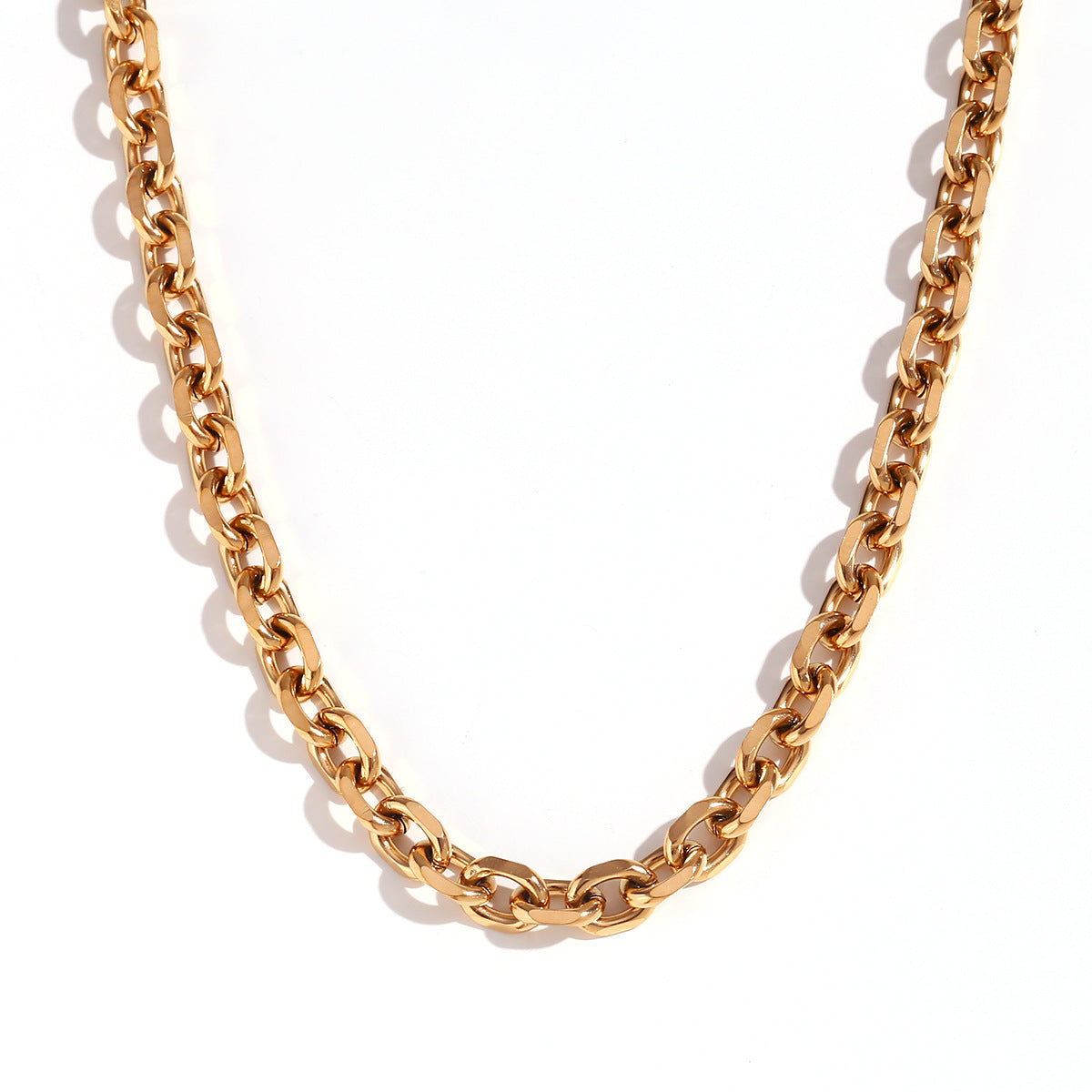 Classic Long Chain Vintage Elegant Luxury 18k Vermeil/White Gold Plated Necklace Bracelet Jewelry Set | Mix Mix Style-Mix MIx Style