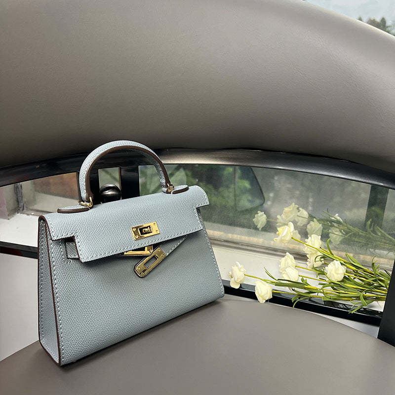 The second generation of Kelly bag women's mini leather bag  handbag high-quality messenger bag | Mix Mix Style [Hot Seller]-Mix MIx Style