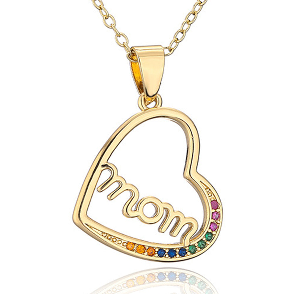 Mother Gift Various Styles Vintage Heart Pendant Diamonds Luxury 18k Vermeil Gold Plated Necklace Jewelry | Mix Mix Style-Mix MIx Style
