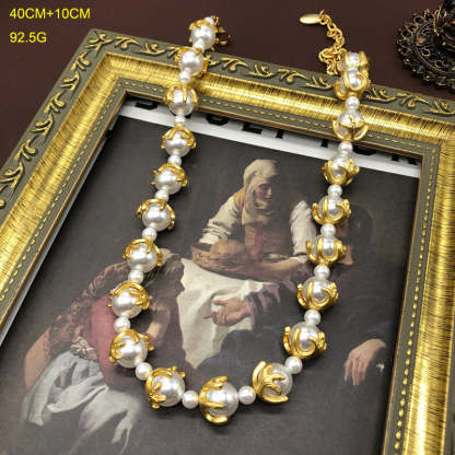 Vintage White Akoya Pearls Elegant 18k Gold Plated Necklace Earring Bracelet Jewelry Set | Mix Mix Style-Mix MIx Style
